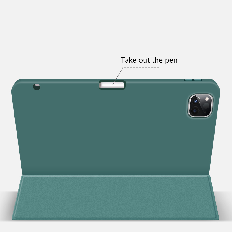 Magnetic Smart Charging Pen Slot Case For iPad Pro 12.9 2020 