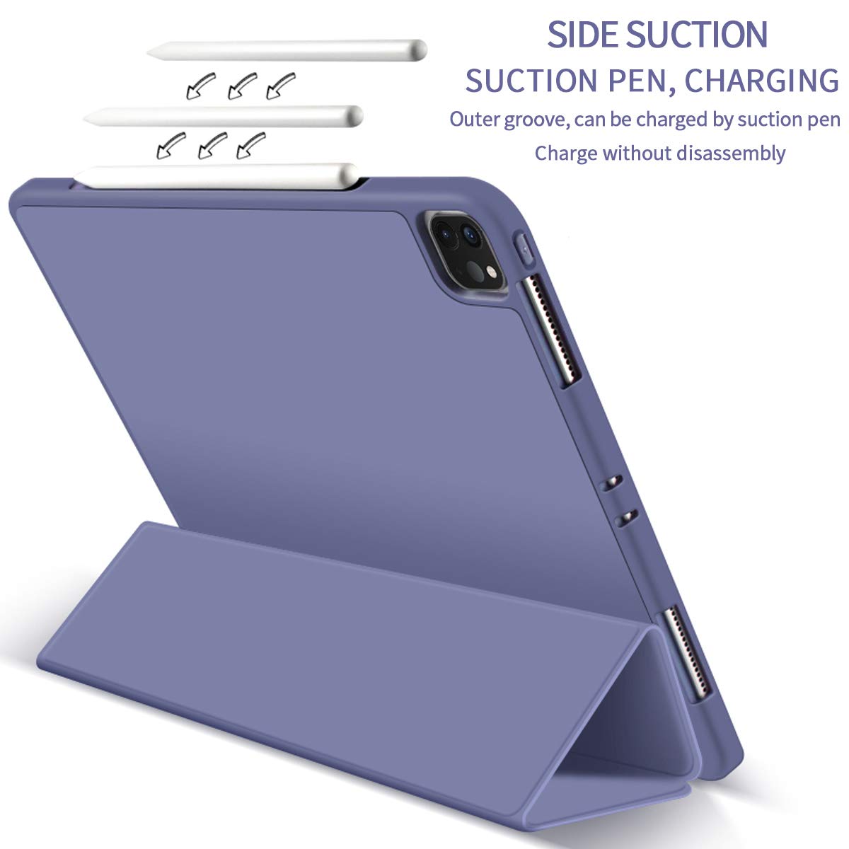 2020 New Smart Tri-Fold Soft TPU Case Shell For iPad 2020 Pro 12.9