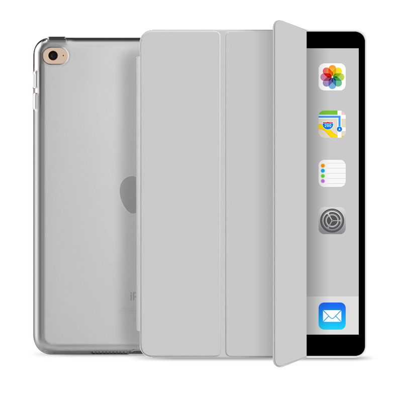 Fashion Tri-Fold Hard PC Shell Flat Protective Tablet Case For iPad Air 1