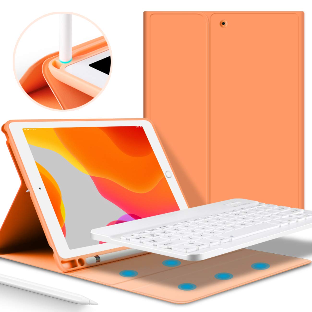  Colorful Bluetooth Wireless Keyboard Case for iPad Pro 11 2020
