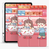 Shockproof Leather Silicone Printed Pencil Holder Case for Apple iPad Air 4 10.9 Case