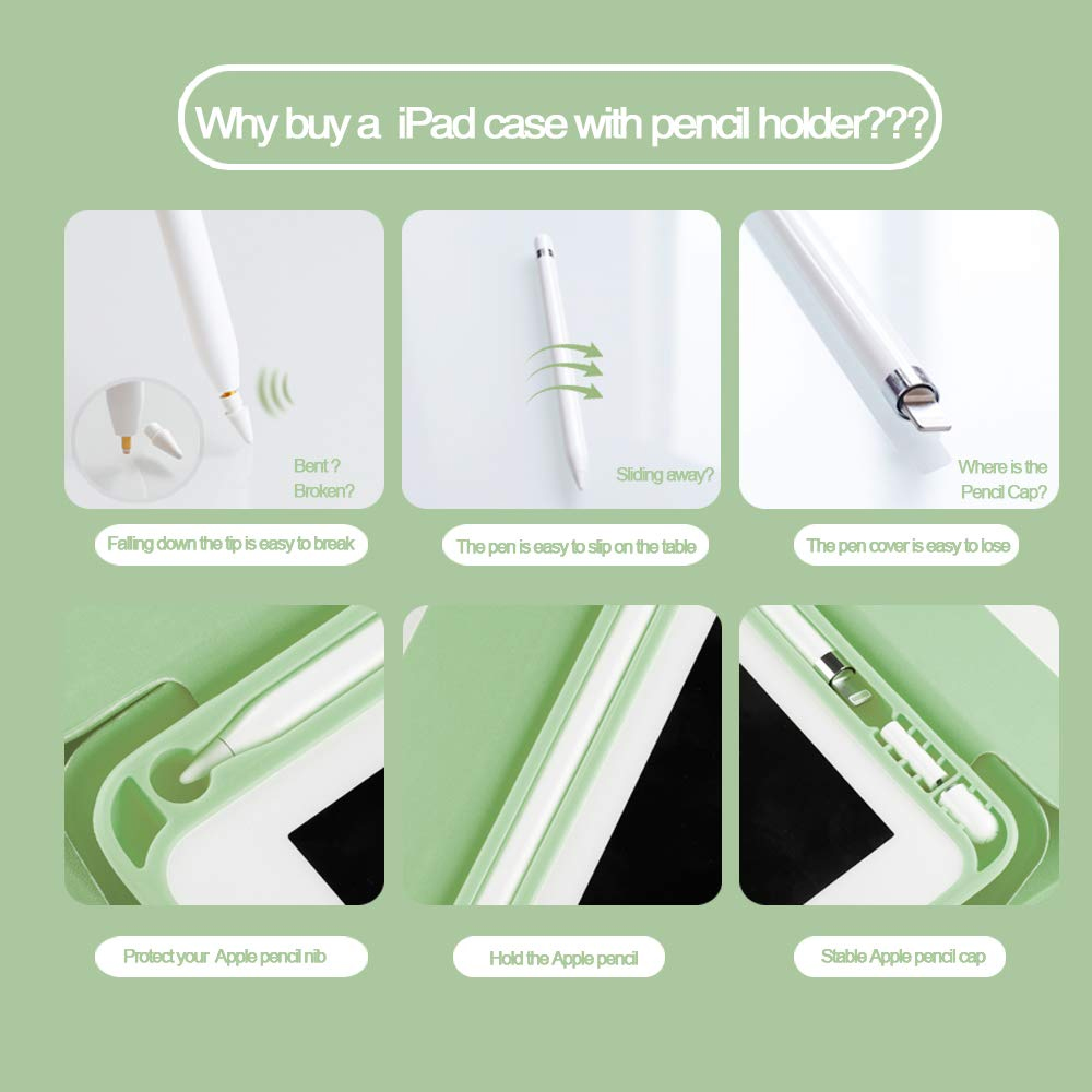 Smart Charging Case With Pencil Slot Soft Back Cover For iPad Air 3 10.5 Case