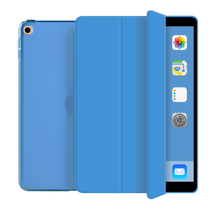 Trifold Hard PC With Transparent Back Tablet Case For iPad 9.7 2017 2018
