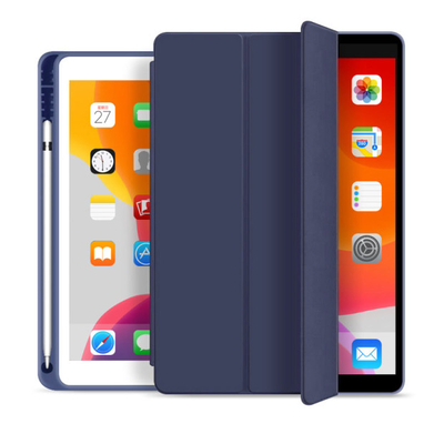 2021 Fashionable New Magnetic Leather Flip For iPad 10.2 Case With Pencil Holder